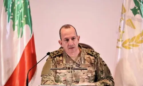 لبنان کے آرمی چیف سرکاری دورے پر پاکستان کے لیے روانہ: لبنانی فوج