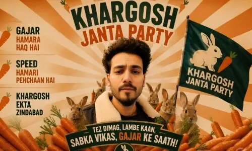 ایلوِش یادو نے 'کاکروچ جنتا پارٹی' کا مزاق اڑانے کے لیے 'خرگوش جنتا پارٹی' لانچ کر دی