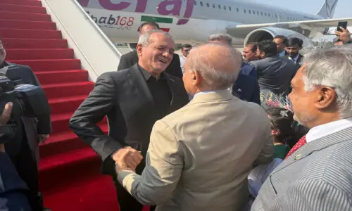 Iranian President arrives in Pakistan on state visit