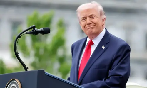 Trump says the US and Iran getting along very well