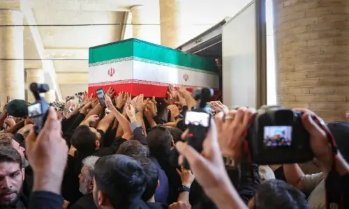 Thousands gather in Tehran as Iran begins funeral ceremonies for Khamenei