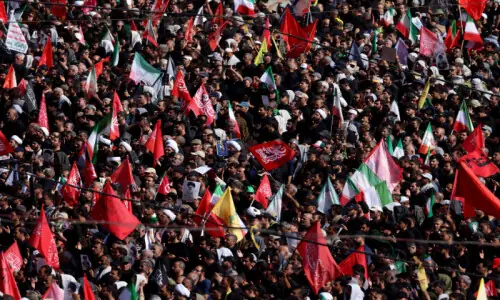 Huge crowds throng Tehran for Khamenei funeral ceremonies