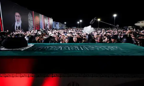 Millions in Iraq delay Khamenei's burial procession in Mashhad