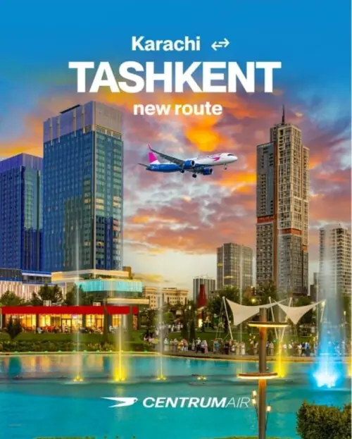 Centrum Air to launch direct Karachi-Tashkent flights from Sept 3