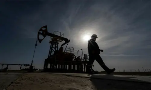 Volatile Brent oil price slides over 5%