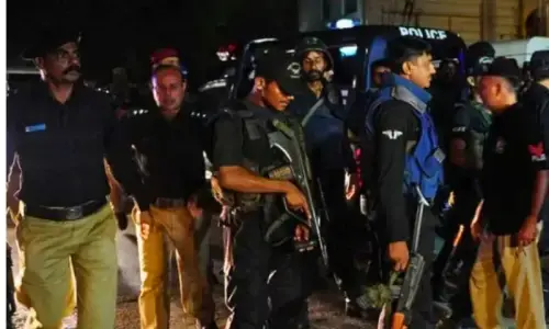 Five policemen, including DSP, martyred in Hangu checkpoint attack; six terrorists killed