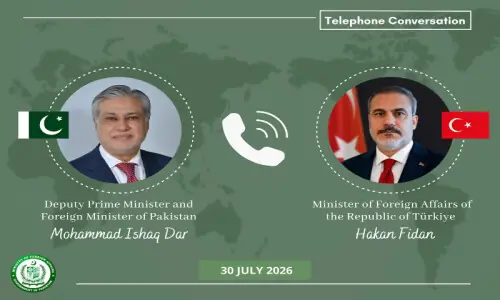 Dar, Turkish FM discuss Gaza crisis, reaffirm support for Palestinians