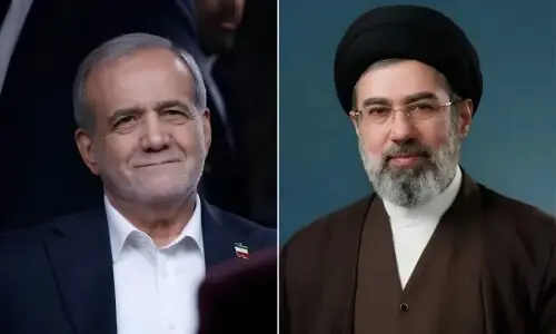 ایرانی صدر کی سپریم لیڈر مجتبیٰ خامنہ ای سے ملاقات، سرکاری میڈیا کی تصدیق