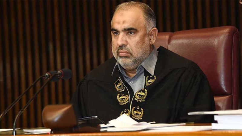 قومی اسمبلی اجلاس میں نازیبا الفاظ کے استعمال پر اسپیکر اسد قیصر کا نوٹس