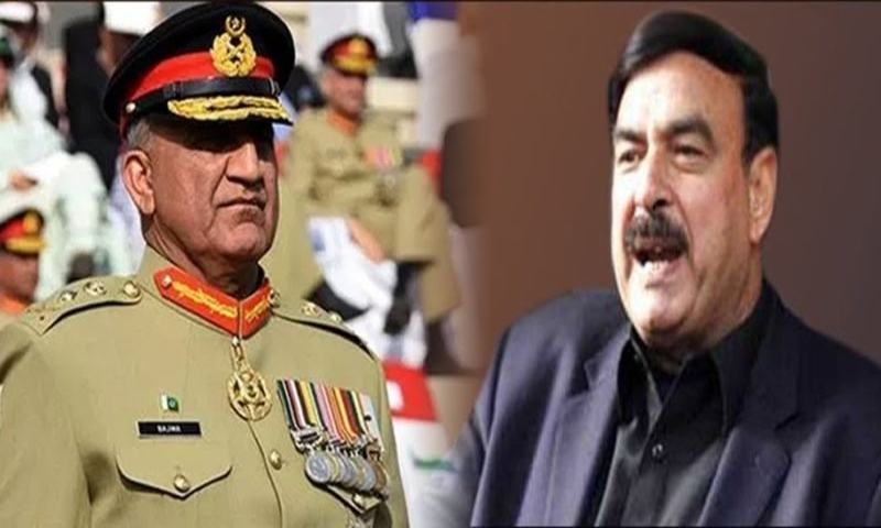 آرمی چیف کا شیخ رشید کو فون، کورونا سے صحتیابی پر مبارکباد