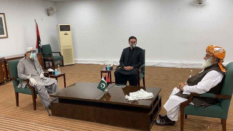 مولانا فضل الرحمان کی آصف زرداری اور بلاول بھٹو سے ملاقات