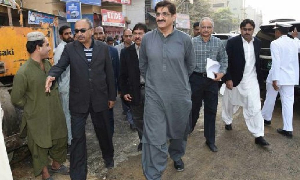 وزیراعلیٰ سندھ  کا بارش سے متاثرہ ملیر اور مختلف گوٹھوں کا دورہ