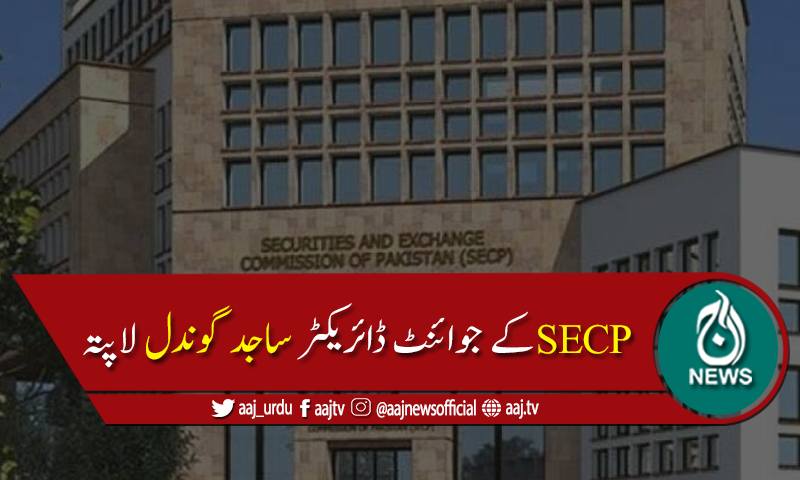 ایس ای سی پی کے جوائنٹ ڈائریکٹر ساجد گوندل لاپتہ