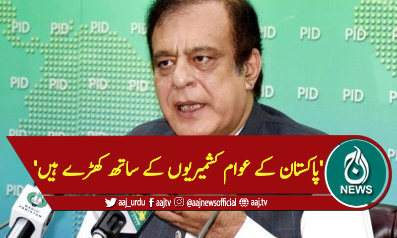 'پاکستان کے عوام کشمیریوں کے ساتھ کھڑے ہیں'