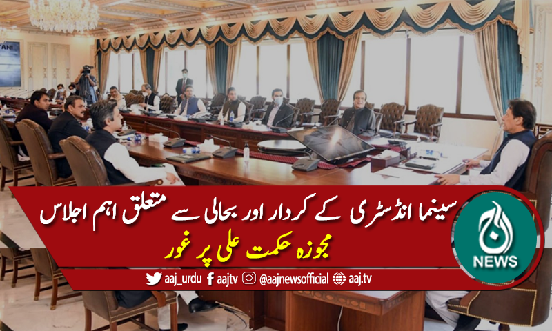 سینما انڈسٹری کے کردار اور اس کی بحالی سے متعلق اہم اجلاس
