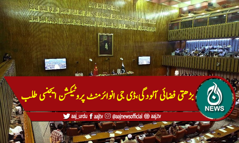 بڑھتی فضائی آلودگی،ڈی جی انوائرمنٹ پروٹیکشن ایجنسی طلب