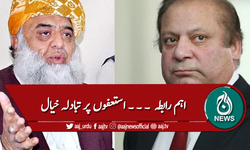 استعفوں سے متعلق کمیٹی پر تبادلہ خیال
