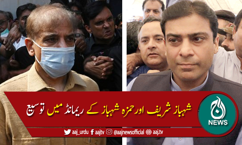 شہبازشریف کےجسمانی اور حمزہ شہباز کےجوڈیشل ریمانڈمیں8روزکی توسیع