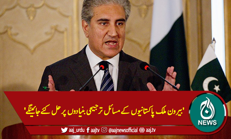 'بیرون ملک پاکستانیوں کےمسائل ترجیحی بنیادوں پرحل کئےجائینگے'