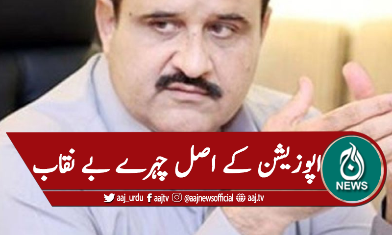 اپوزیشن کے اصل چہرے بے نقاب ہوگئے،بزدار