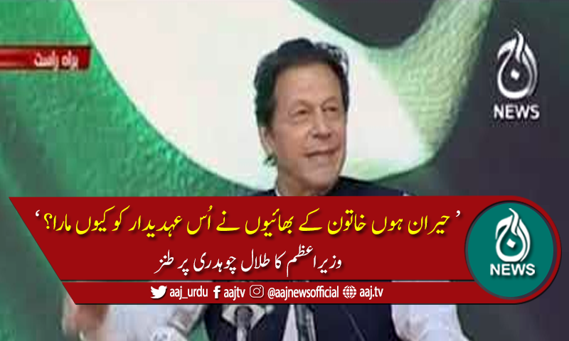 وزیراعظم کا نام لیے بغیر ن لیگی رہنما طلال چوہدری پر طنز