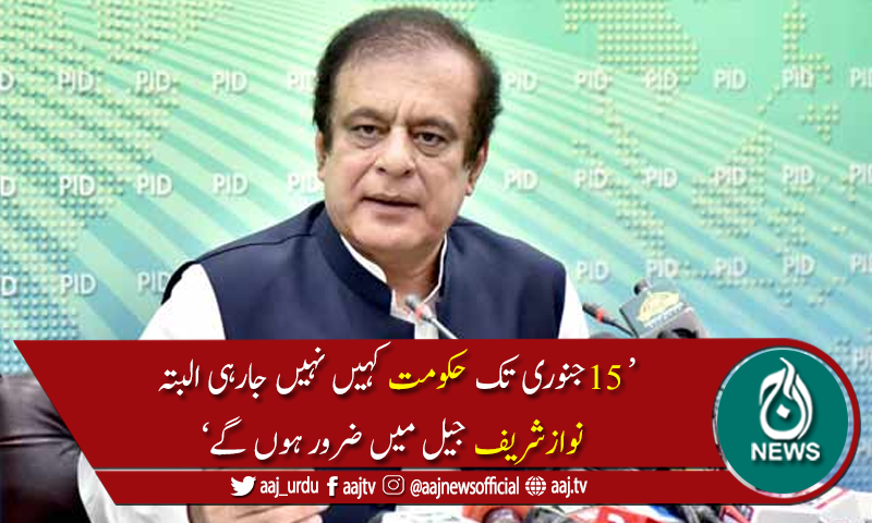 نوازشریف 15 جنوری تک جیل میں ہوں گے،شبلی فراز