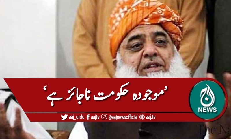 موجودہ حکومت ناجائز ہے، فضل الرحمان