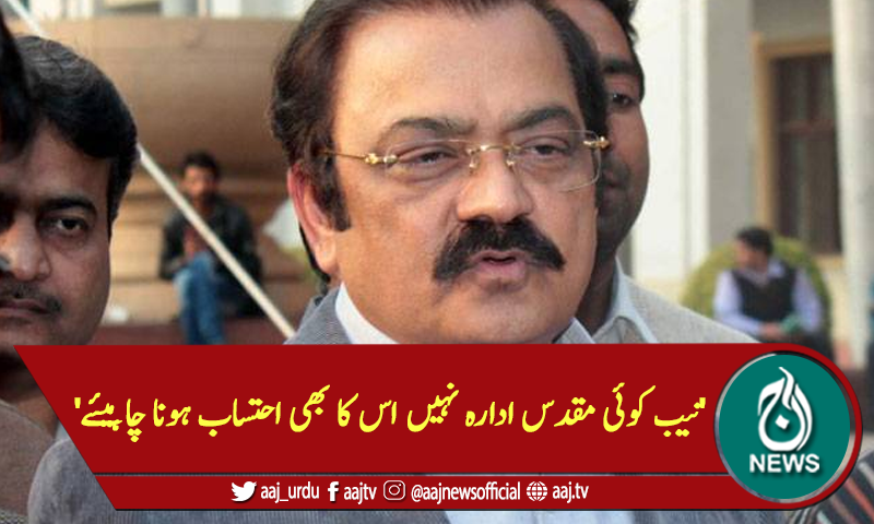 'نیب کوئی مقدس ادارہ نہیں اس کا بھی احتساب ہونا چاہیئے'
