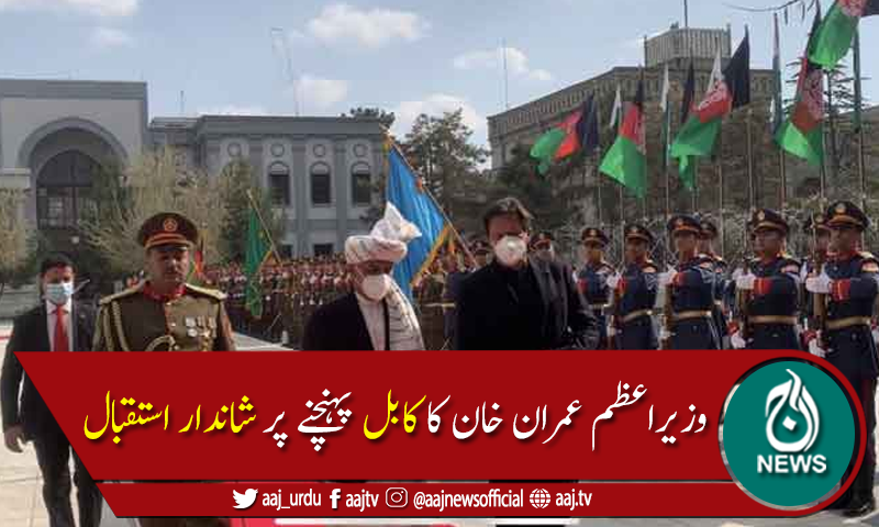 وزیر اعظم کا افغان صدارتی محل آمد پر شاندار استقبال، گارڈ آف آنر پیش