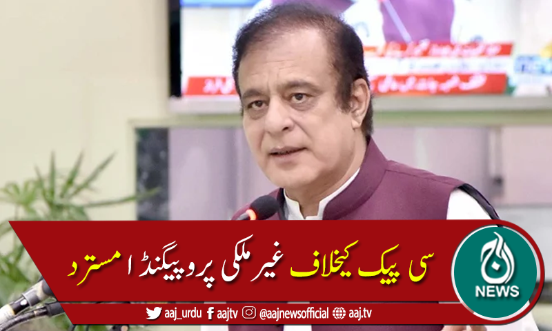 سینیٹرشبلی فراز نےسی پیک کیخلاف غیرملکی پروپیگنڈا مسترد کر دیا