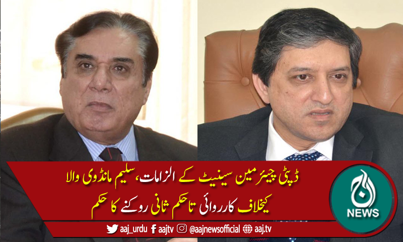 چیئرمین نیب نےسلیم مانڈوی والاکے نیب پر مبینہ الزامات کا نوٹس لے لیا