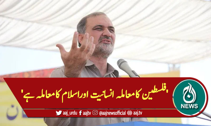 'فلسطین کامعاملہ انسانیت اوراسلام کامعاملہ ہے'