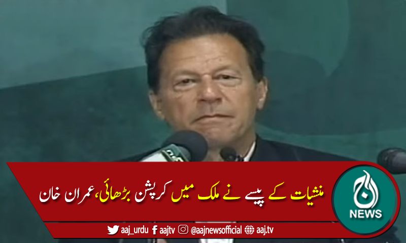 منشیات اور کرپشن کی لعنت سے پورے معاشرے کو لڑنا ہوگا،وزیراعظم