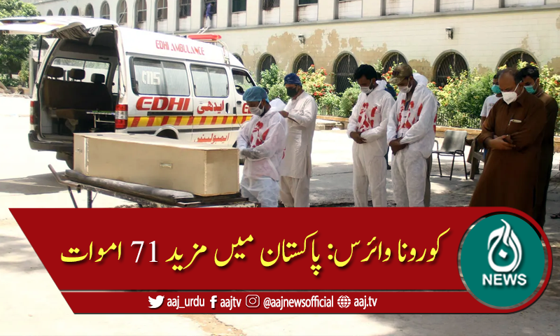 پاکستان: کورونا سے مزید 2 ہزار 729 افراد متاثر