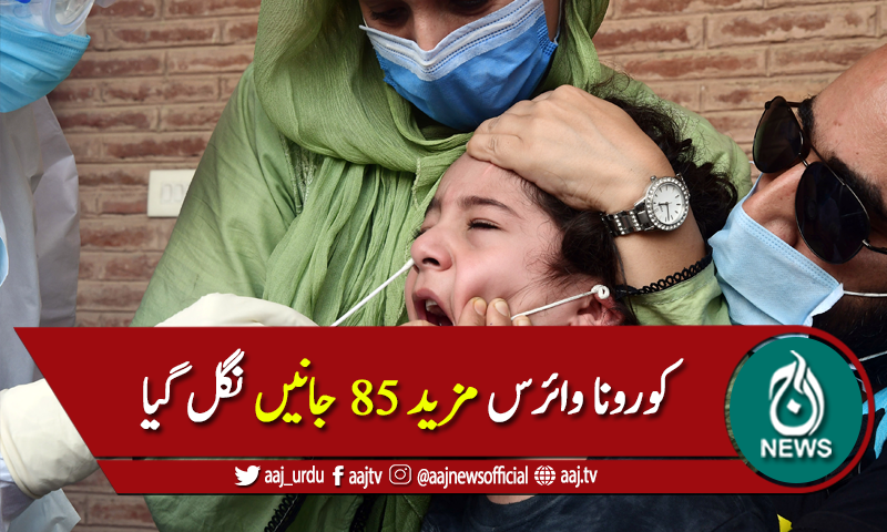 کورونا کے وار جاری، وائرس مزید 85 جانیں نگل گیا