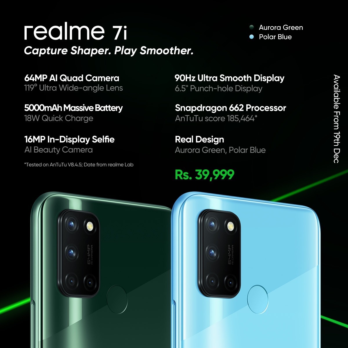 Realme seized massive success for realme 7i with 64MP Quad Camera and Snapdragon 662 processor
