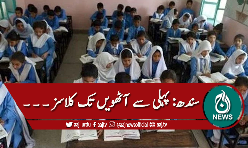 سندھ : پہلی سے آٹھویں تک تعلیمی ادارے پہلی فروری سے کھولنے کا اعلان