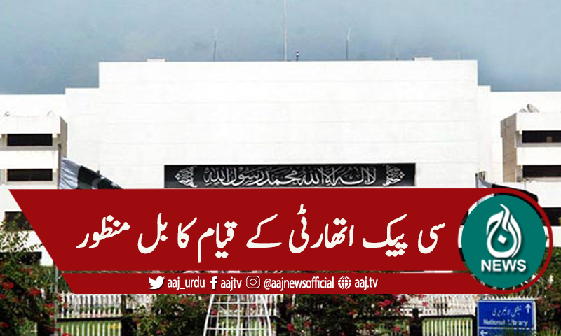 قومی اسمبلی اجلاس، سی پیک اتھارٹی کے قیام کا بل منظور