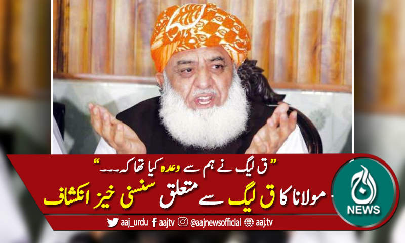 ق لیگ نے مارچ میں حکومت گرانے کا وعدہ کیا تھا، مولانا فضل الرحمان