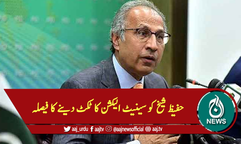 حفیظ شیخ کو سینیٹ الیکشن کا ٹکٹ دینے کا فیصلہ