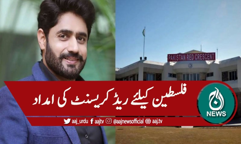 فلسطین کیلئے ریڈ کریسنٹ کا امدادی سامان روانہ