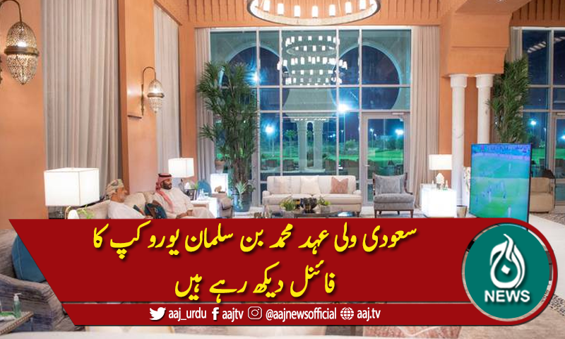 محمد بن سلمان کی یوروکپ کا فائنل دیکھتے ہوئے تصویر وائرل