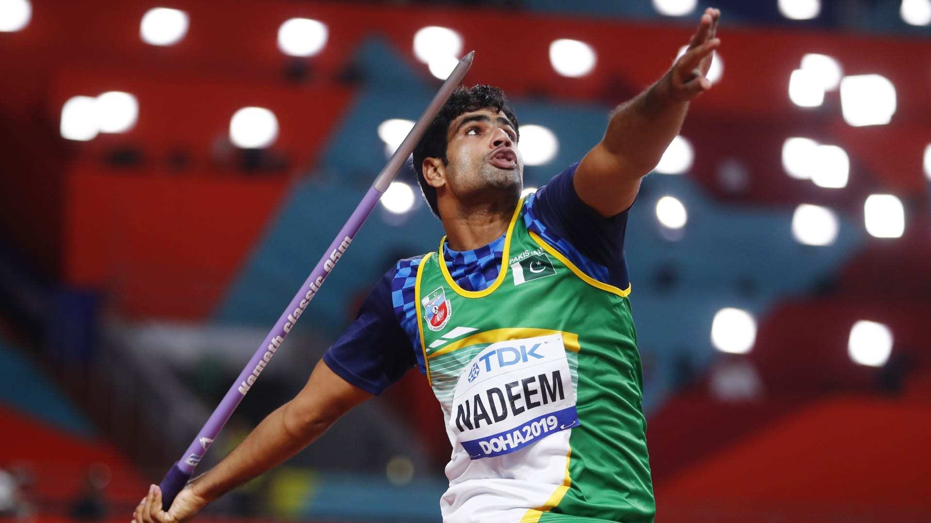 Arshad Nadeem will play against Indian athlete Neeraj Chopra in the final round of the competition on August 7. Photo from Olympics.com