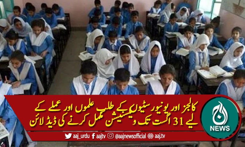 سندھ کے علاوہ ملک بھر میں اسکولز 50 فیصد حاضری کیساتھ کھولنے کا فیصلہ