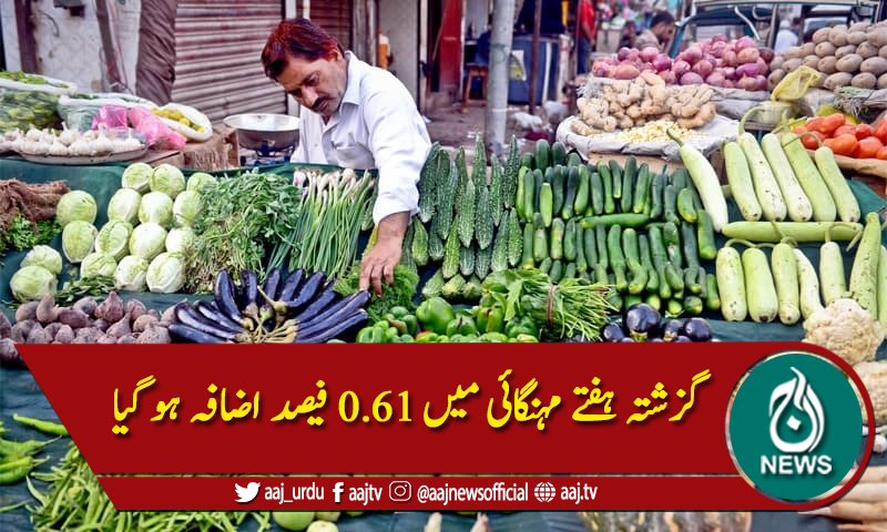 ملک میں سالانہ بنیاد پرمہنگائی 13.33 فیصد