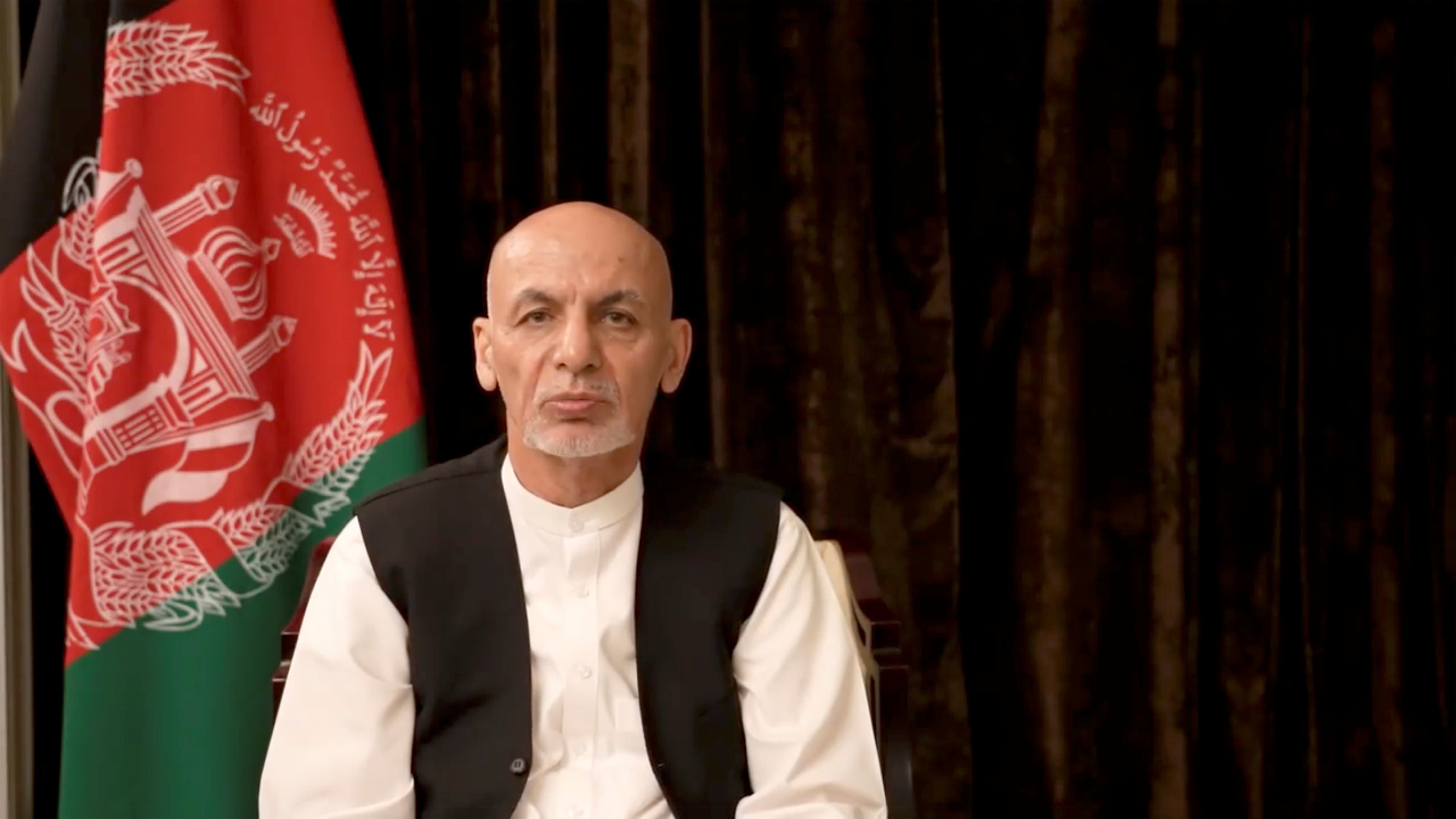 Ashraf Ghani has been bitterly criticised for flying out on Sunday as Taliban forces entered Kabul. Reuters