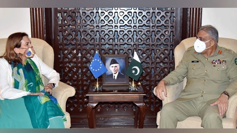 آرمی چیف جنرل قمر باجوہ سے یورپی یونین کی سفیر کی ملاقات