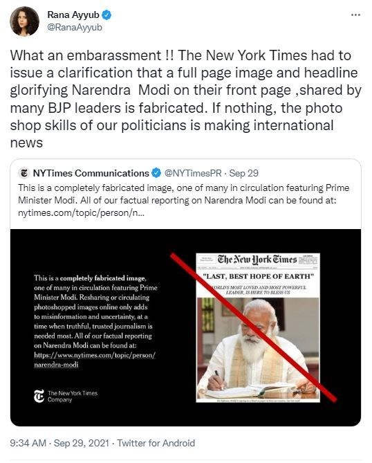 'دنیا کی آخری امید، مودی' : خبر کی حقیقت کیا ہے۔۔۔؟