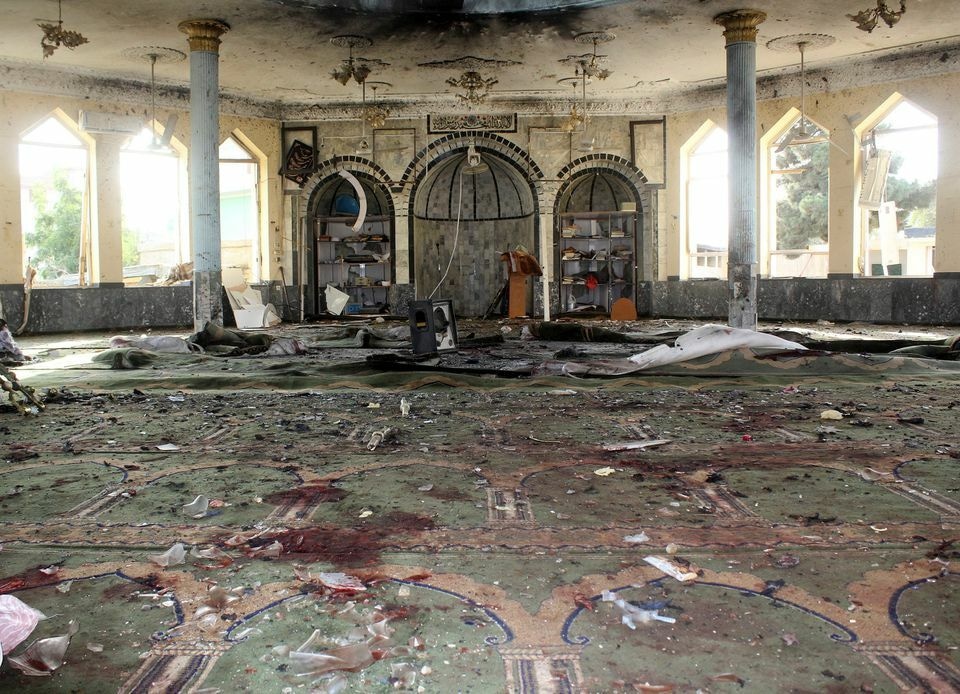 The suicide bombers blew themselves up at the imam bargah in Kandahar. Reuters