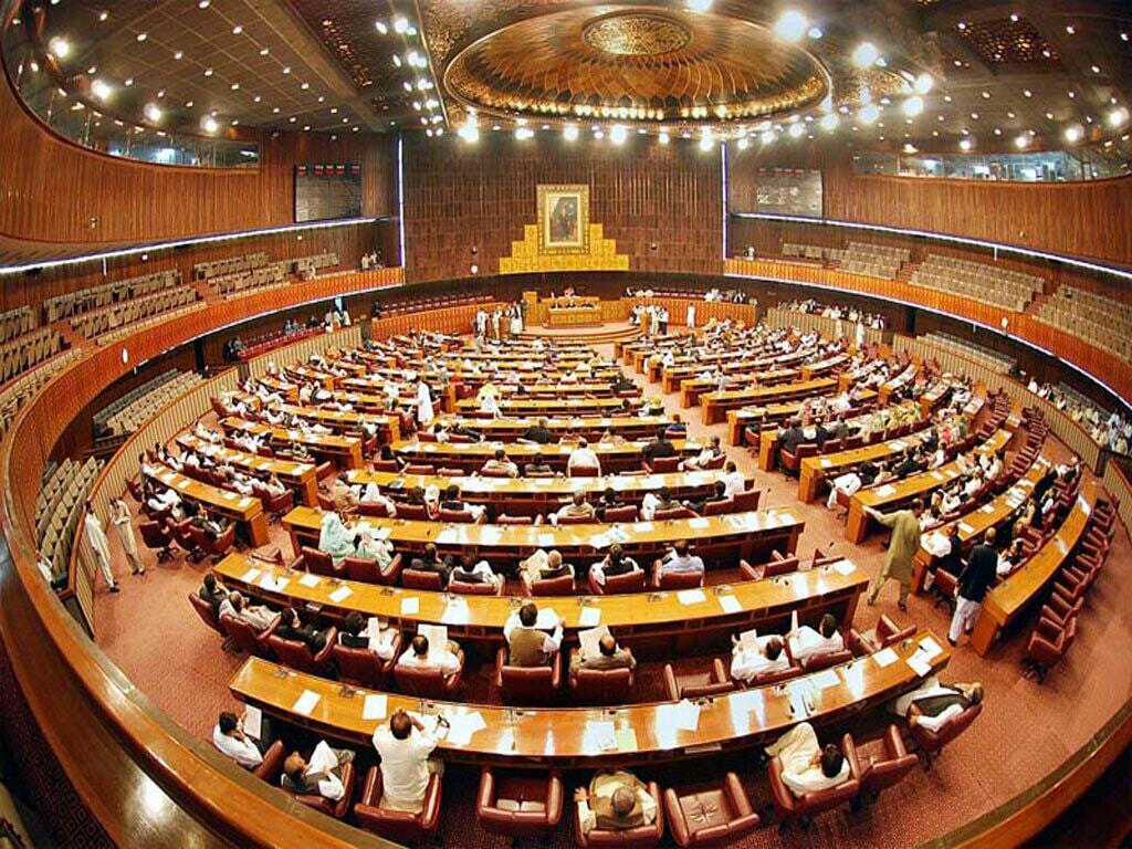 The National Assembly sitting on Friday adopted a motion in this regard moved by Minister for Law and Justice Farogh Naseem. File photo